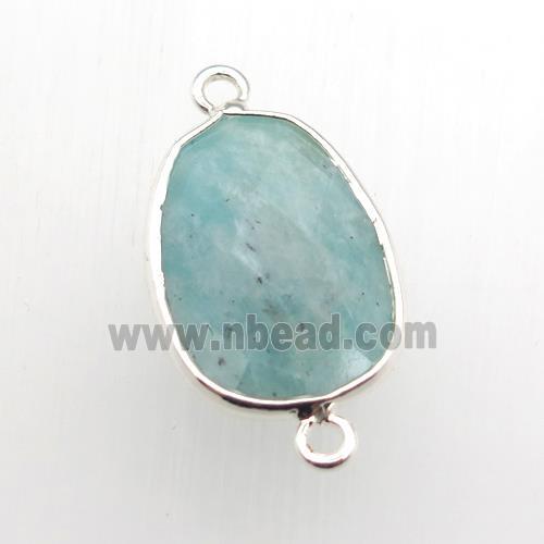 Amazonite connector, teardrop