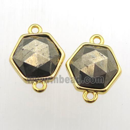 Pyrite hexagon connector