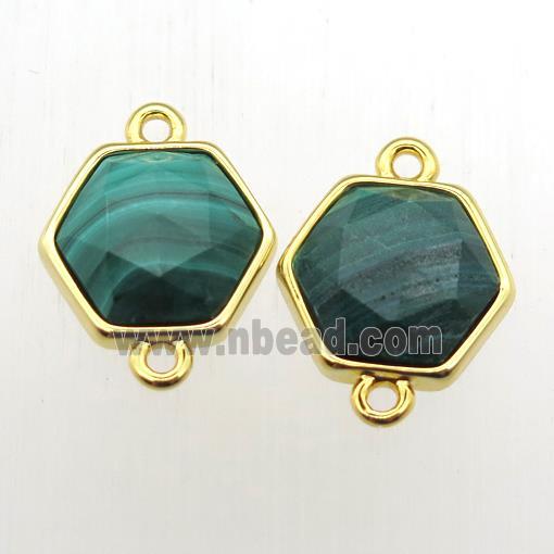 green Malachite hexagon connector