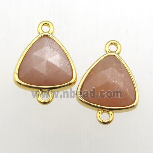 peach SunStone triangle connector