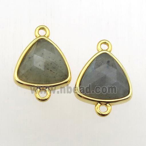 Labradorite triangle connector