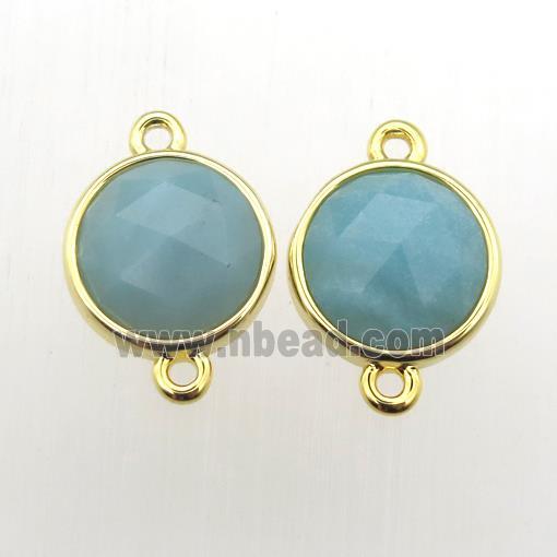 blue Amazonite circle connector