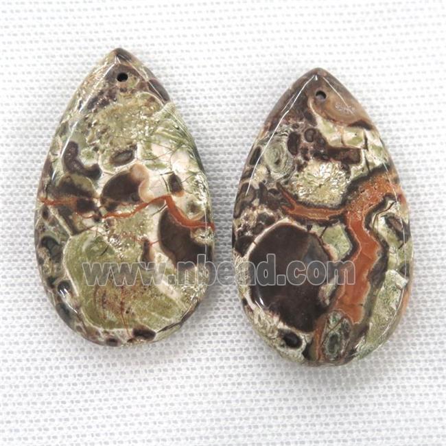 Ocean Jasper teardrop pendants