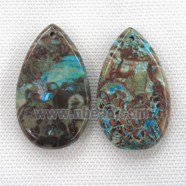 blue Ocean Jasper pendants, teardrop