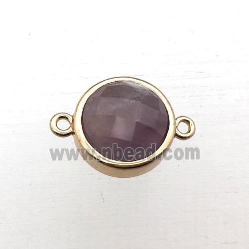 purple Amethyst circle connector