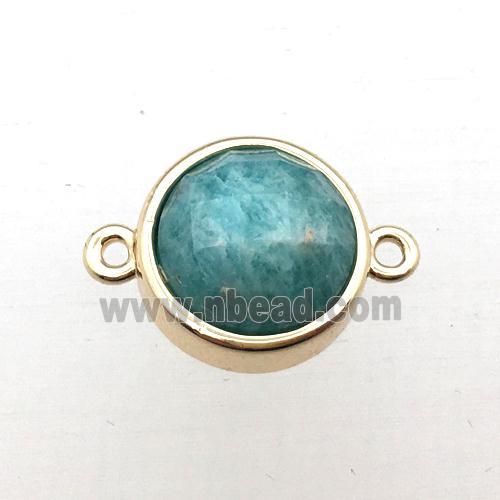 green Amazonite circle connector