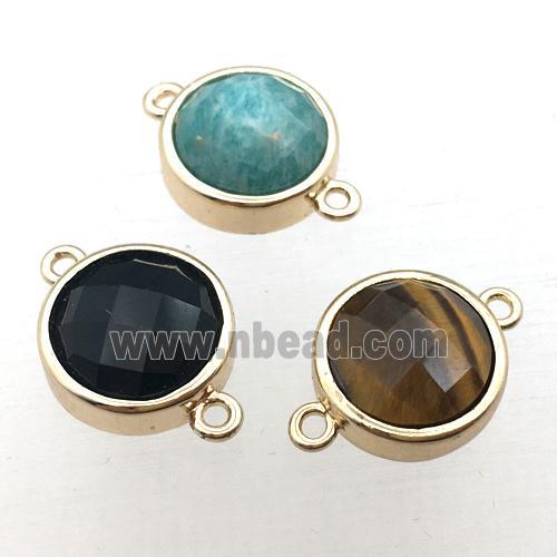 mixed Gemstone circle connector