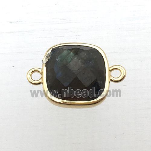 Labradorite square connector