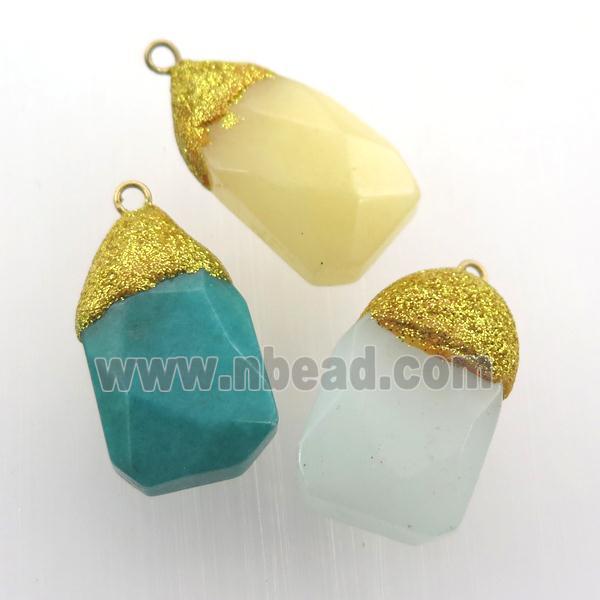 mix color Jade pendant