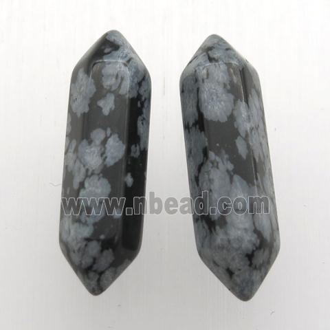 black snowflake jasper bullet without hole