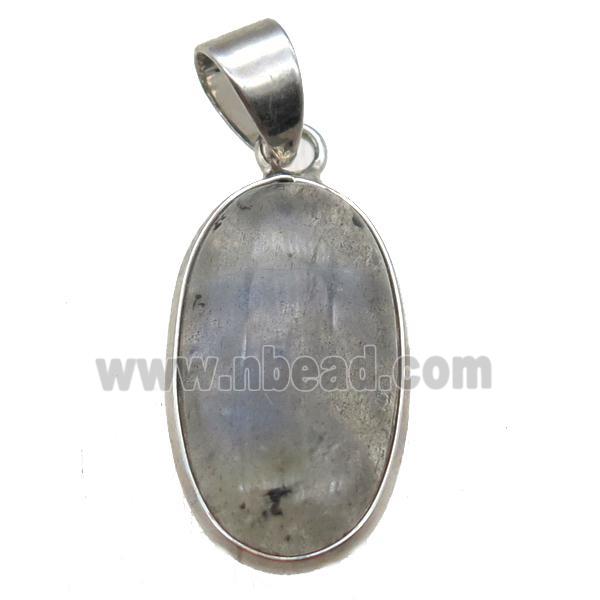 Labradorite oval pendant