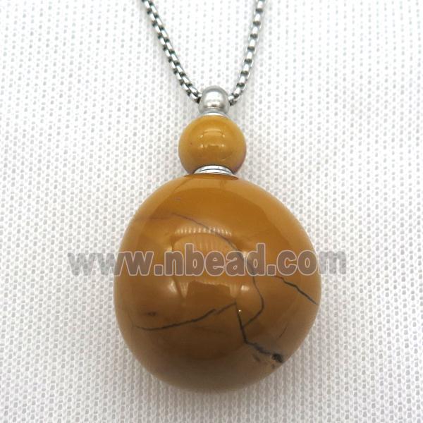 Mookaite perfume bottle Necklace