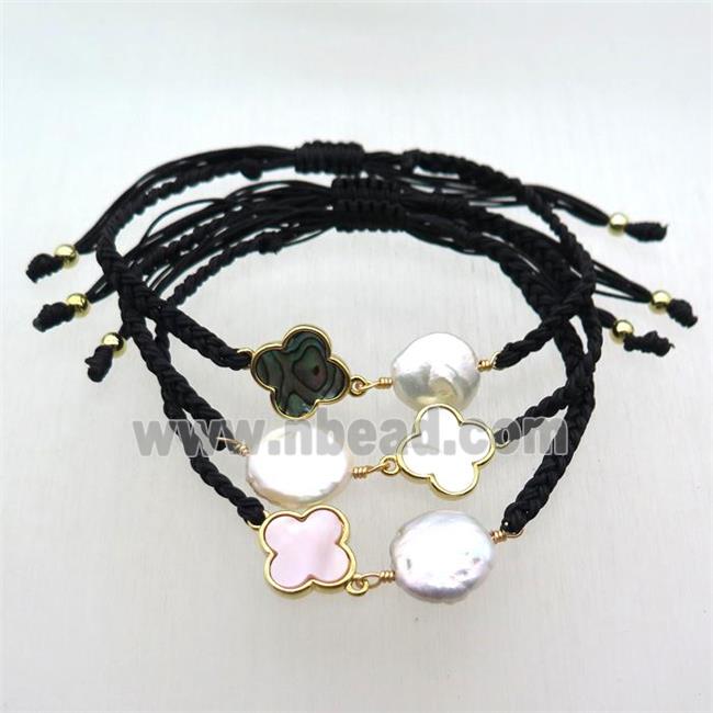 handmade bracelet with pearl bead