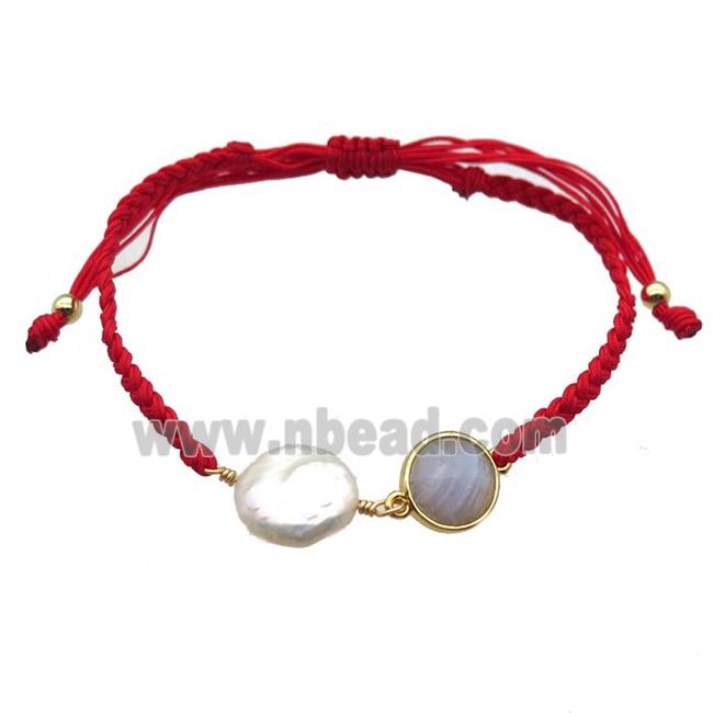 handmade bracelet with pearl