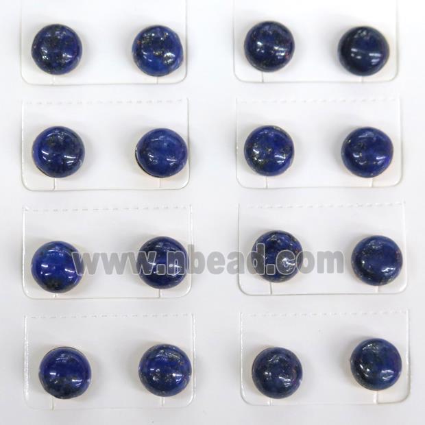 blue Lapis Lazuli Stud Earring