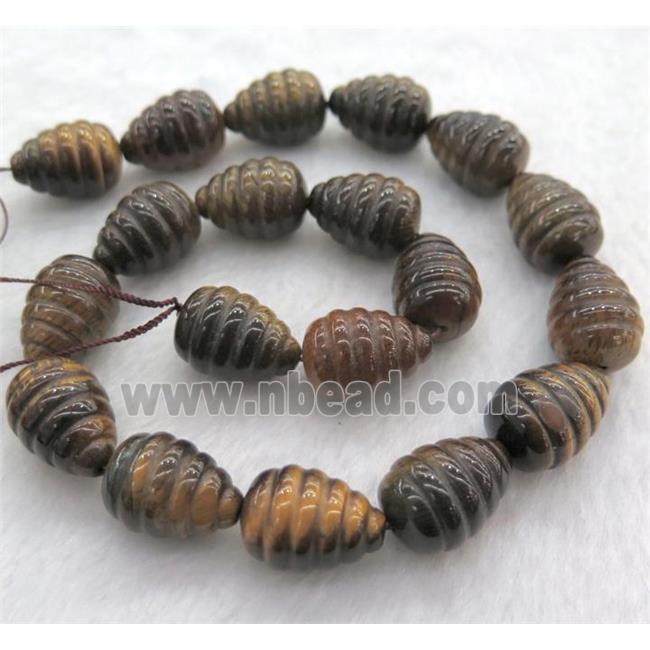 tiger eye stone teardrop beads