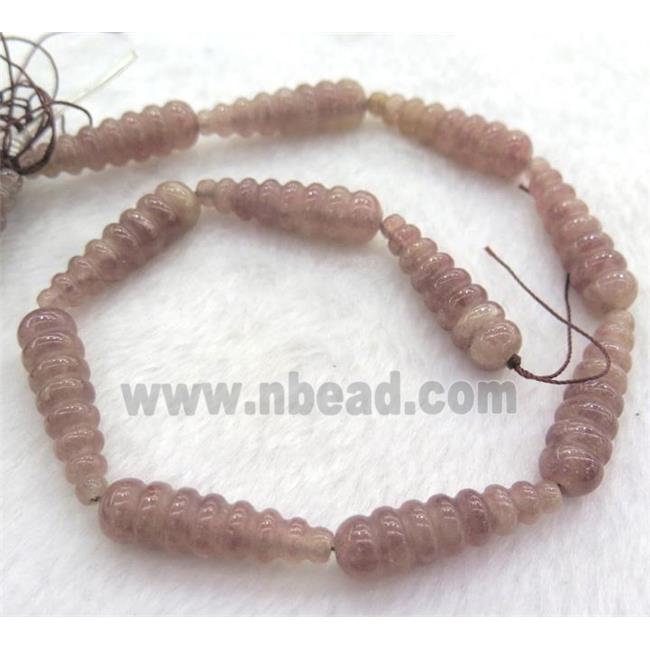 Strawberry Quartz teardrop beads