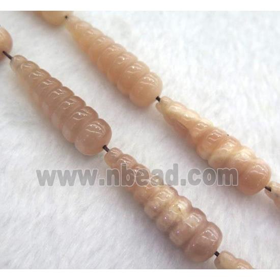 sunstone teardrop beads