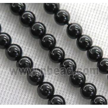 round Black Spinel Bead