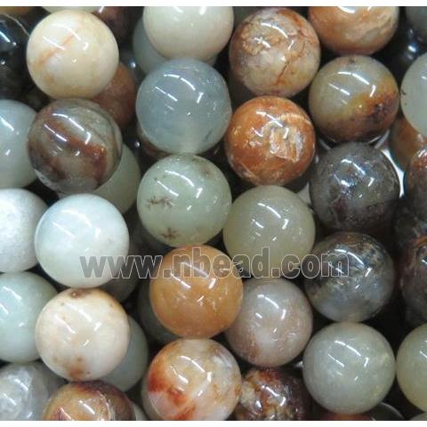 Chinese HuaXiu Jade Beads, round