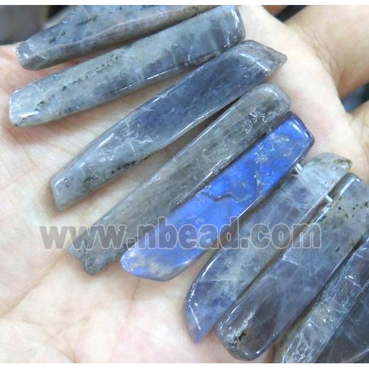 Labradorite stick beads, freeform