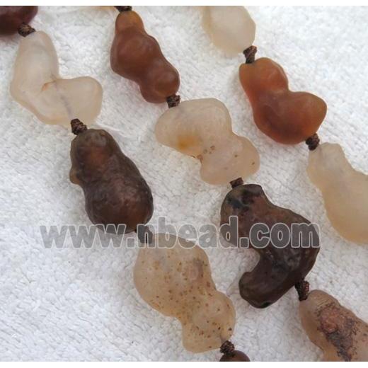 rock agate bead, freeform