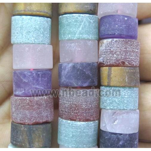 mix gemstone bead, matte, heishi