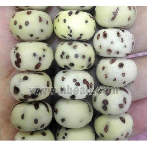 wood Bodhi beads, rondelle