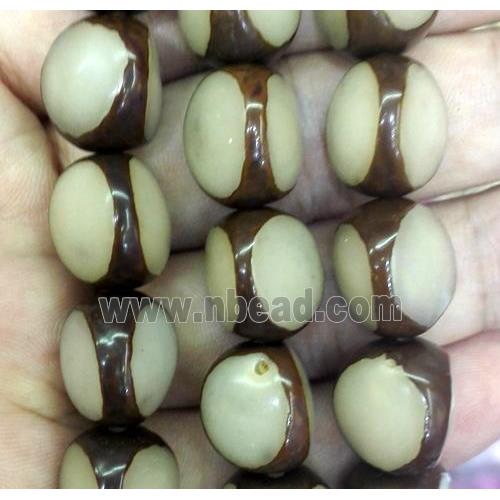 Bodhi wood beads, triangle