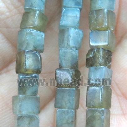 labradorite cube beads