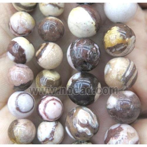 Australian Zebra Jasper bead, round