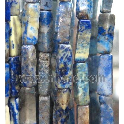 orange sodalite cuboid beads