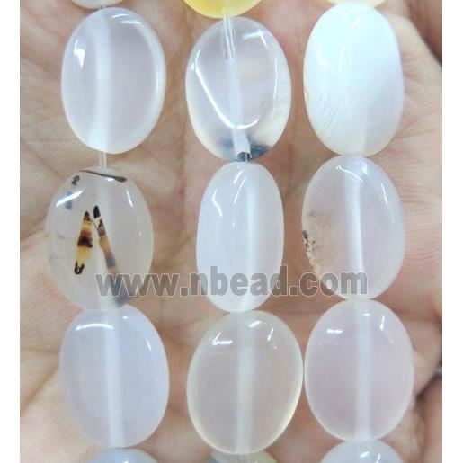 natural Heihua Agate bead, oval