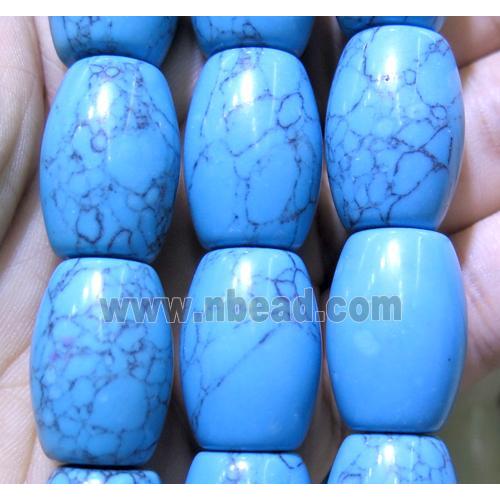 Synthetic Turquoise Rice Beads Blue