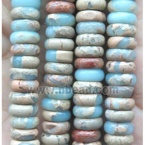 natural Imperial Jasper heishi beads, disc, A grade