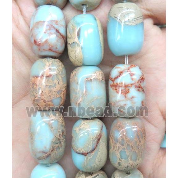 natural Imperial Jasper barrel beads, A grade