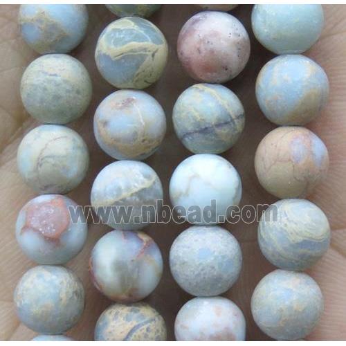 round matte Imperial Jasper beads