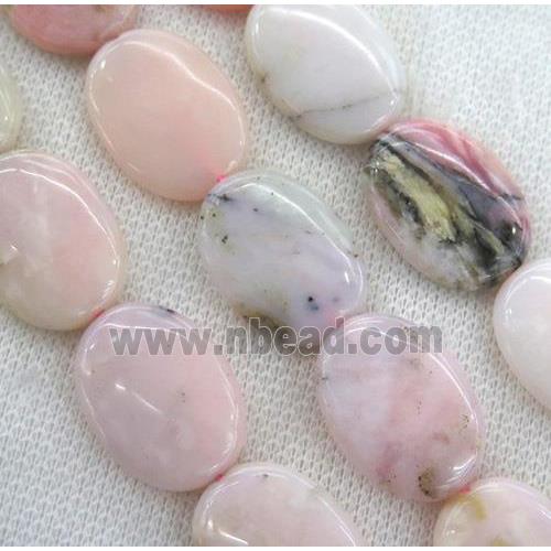 pink opal jasper beads, oval