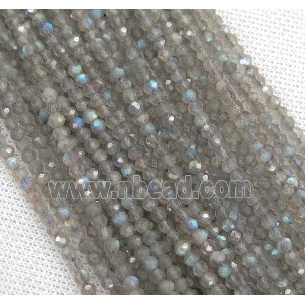 Labradorite beads, faceted rondelle