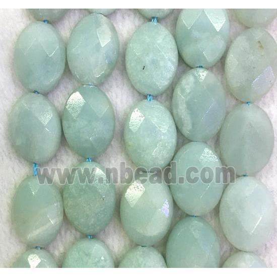 Amazonite beads, faceted oval