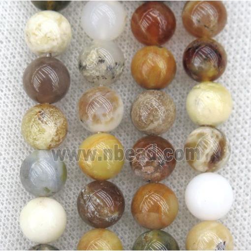 round Opal Jasper beads, multi color