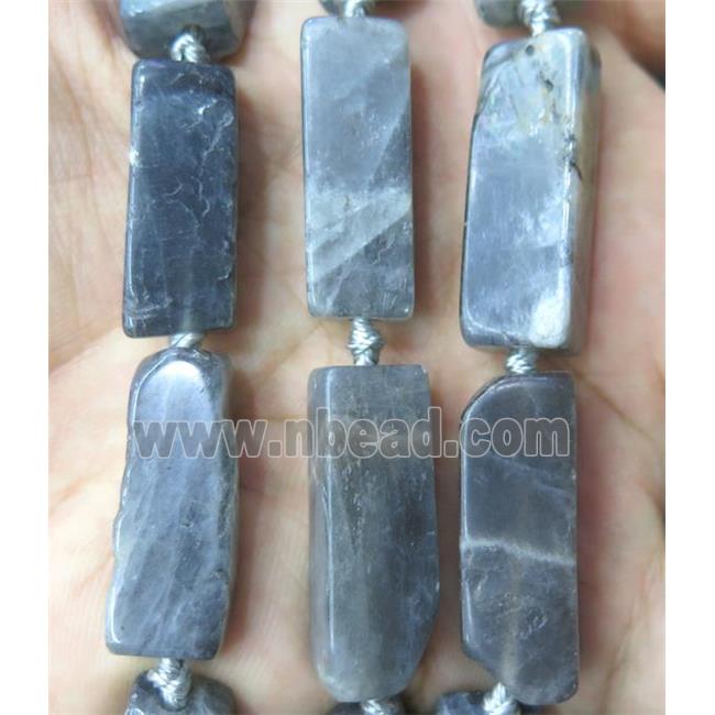 Labradorite cuboid beads