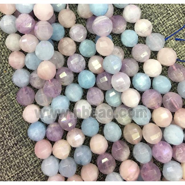 Morganite Beads, Pumpkin, faceted round