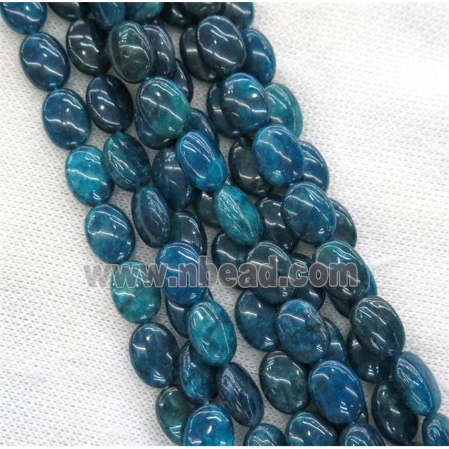 blue Apatite oval beads