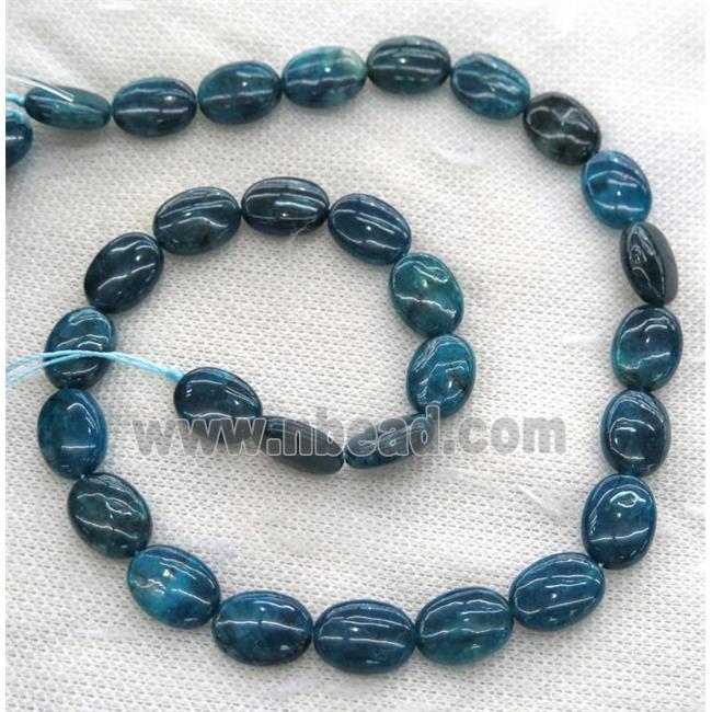 blue Apatite oval beads