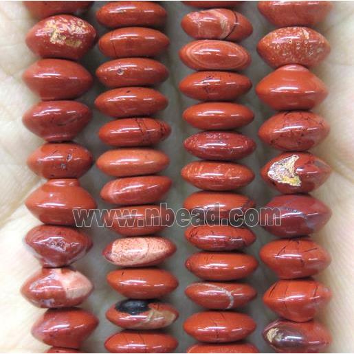 red jasper beads, flying saucer