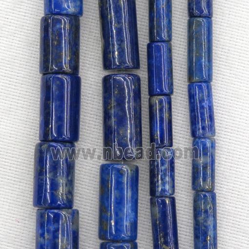 blue Lapis Lazulie tube beads