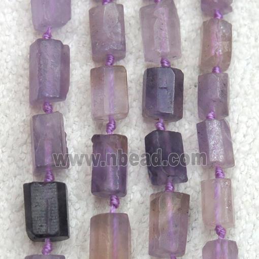 Ametrine beads chip, tube, purple