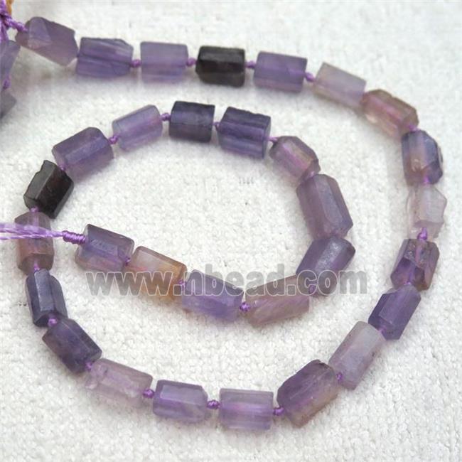 Ametrine beads chip, tube, purple