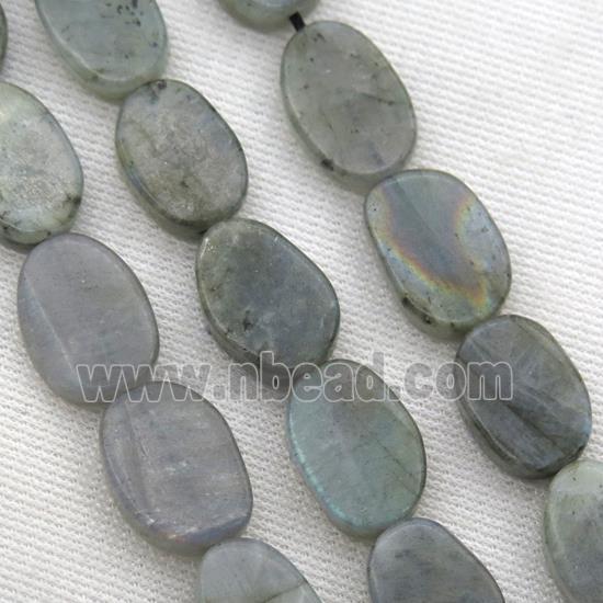 Labradorite beads, matte, freeform